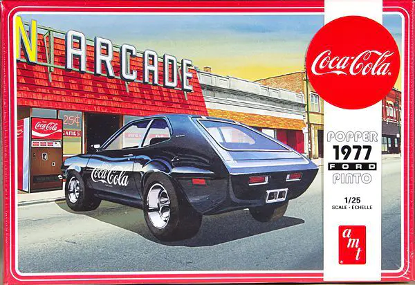 AMT 1977 Ford Pinto Hatchback Runabout - Stock or Coca-Cola "Pinto Popper"  with '70s Coke Machine - Spotlight Hobbies