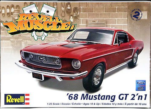 Revell 1968 Ford Mustang GT Fastback 428 Cobra Jet, 2 'n 1