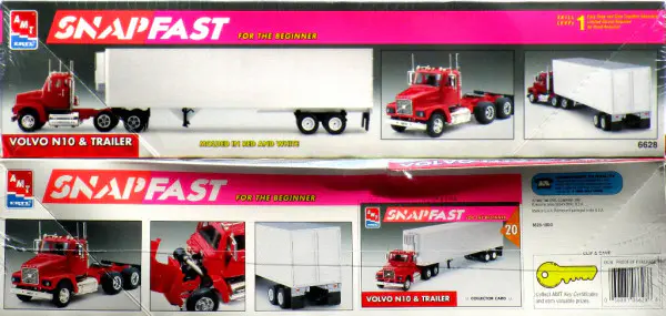 AMT Volvo N10 Semi Tractor and Trailer - 1/32 Scale SnapFast