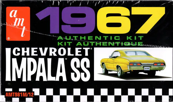 【送料無料】 Impala Chevy 1967 AMT SS Hobbies Spotlight - Hardtop 427 自動車