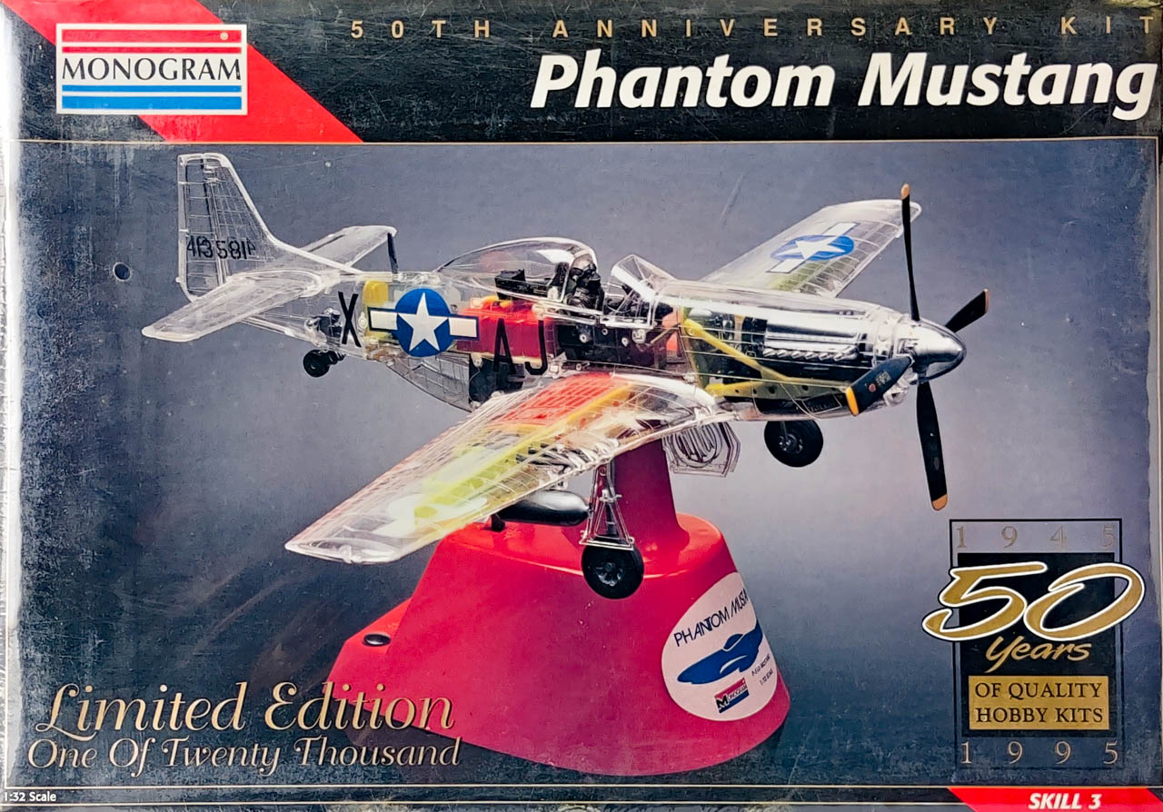 Monogram Phantom P-51D Mustang Fighter Airplane - Spotlight