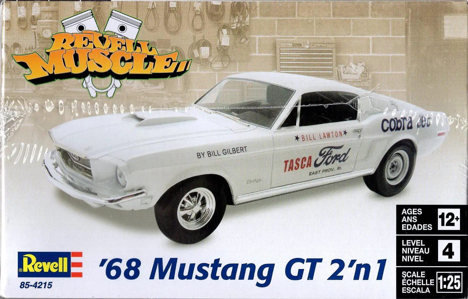Revell '68 Ford Mustangブリット組み立てキット Revell 1513 1/25 Steve McQueen Bullitt 1968 Ford Mustang