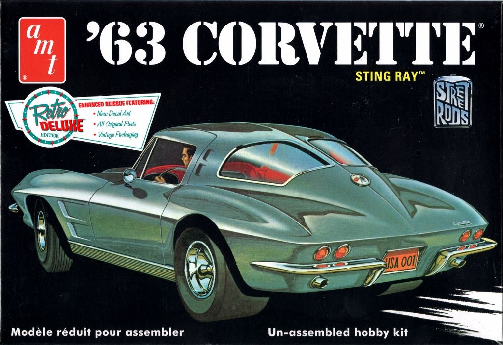 AMT 1963 Chevy Corvette Stingray Fastback, 
