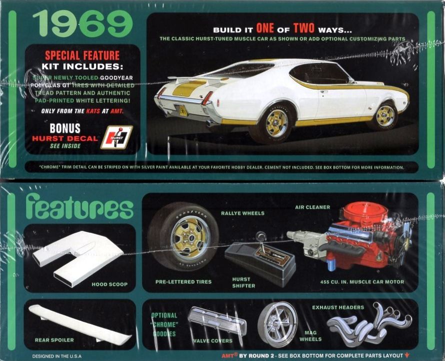 AMT 1969 Hurst Olds Cutlass Hardtop - Spotlight Hobbies