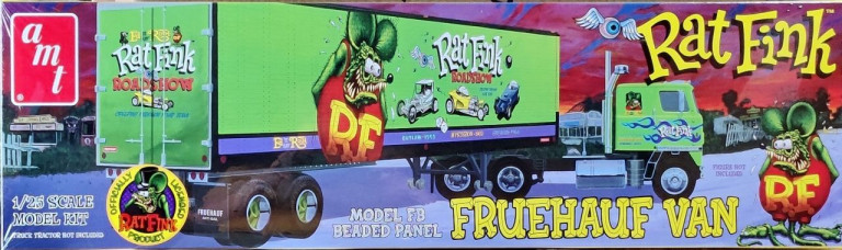 Produktbild von Rat Fink AMT Fruehauf Perlen Van Trailer Modellbausatz - Maßstab 1