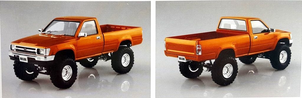 Aoshima 1995 Toyota RN80 Hilux Custom 4x4 Long Bed Pickup