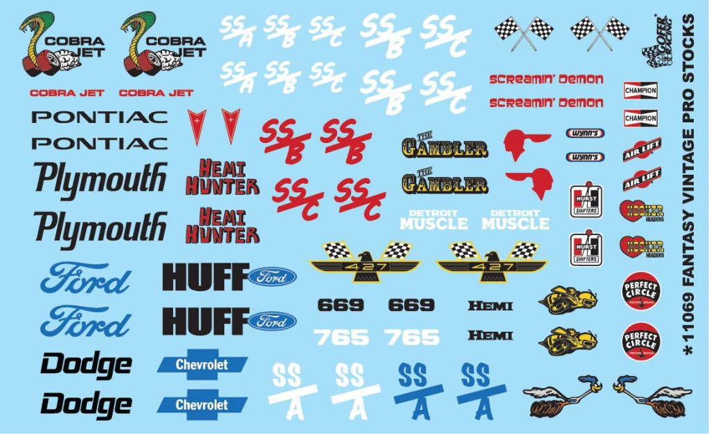 Gofer Racing Fantasy Vintage Pro Stocks Decal Sheet Spotlight Hobbies