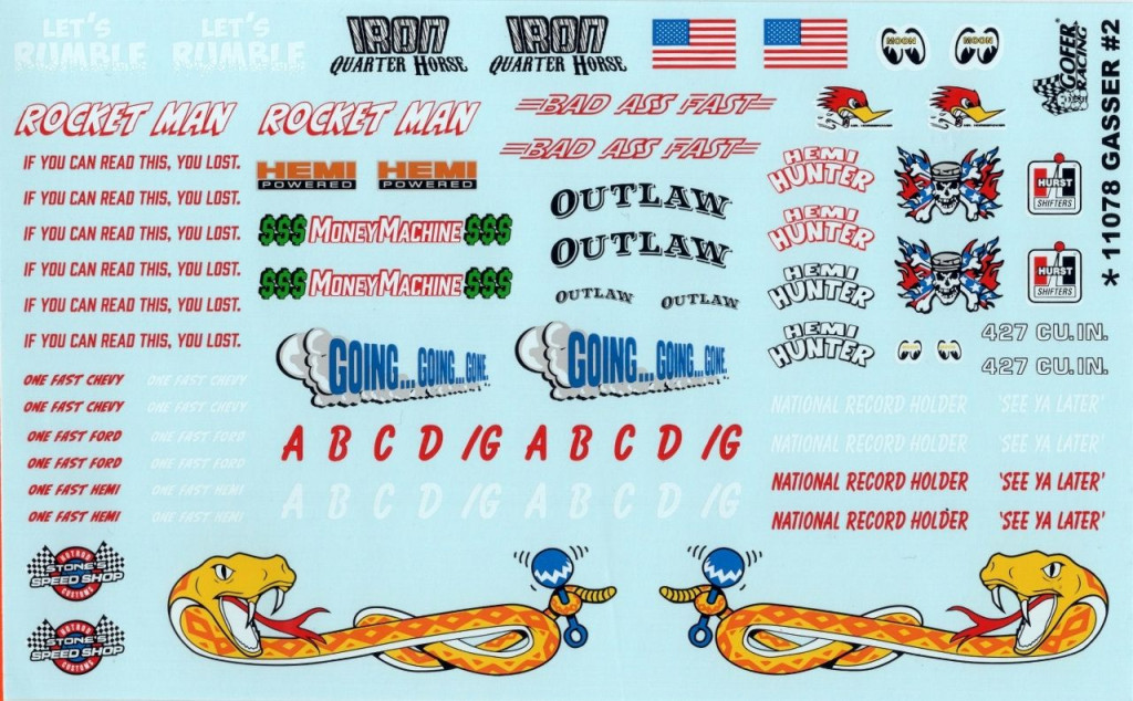 thumbnail image 2 of Gofer Racing 1/24 - 1/25 Scale Gauge & Dashboard Decal Sheet For Model Cars - 11032 2 of 3