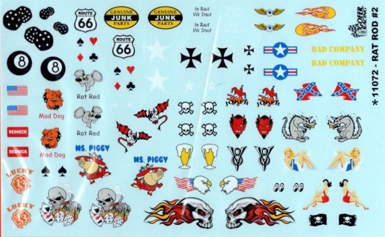Gofer Racing Rat Rod #2 Decal Sheet - Spotlight Hobbies