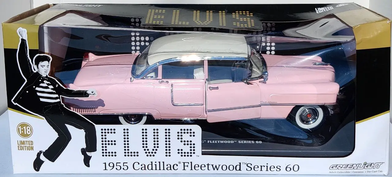 エルヴィスプレスリー 1955 ピンクキャデラック 1/18 グリーンライト
