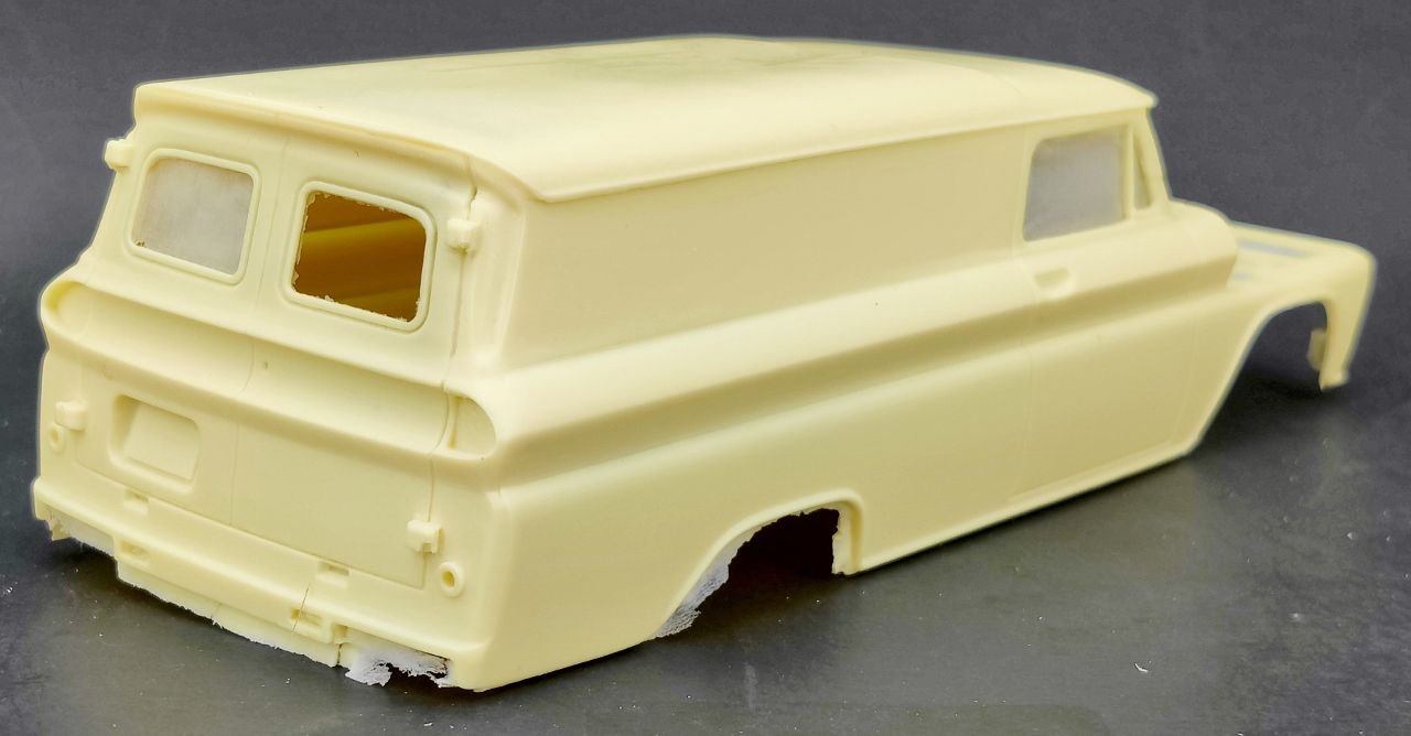 thumbnail image 2 of Jimmy Flintstone NB337 1:25 Scale Resin Model Kit - 1964-66 Chevy Van Custom Pick Up Truck 2 of 4