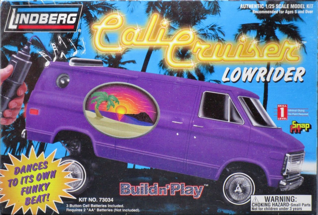 Lindberg "Cali Cruiser Hoppin' Lowrider" 1970's Chevy Van, SnapFit Spotlight Hobbies