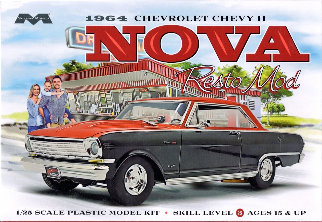 Moebius 1964 Chevy II Nova "Resto Mod" Spotlight Hobbies
