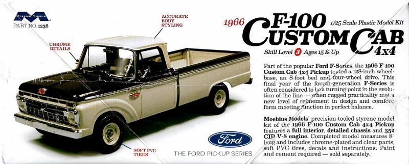 moebius ford f f100 1966 moebius ford f