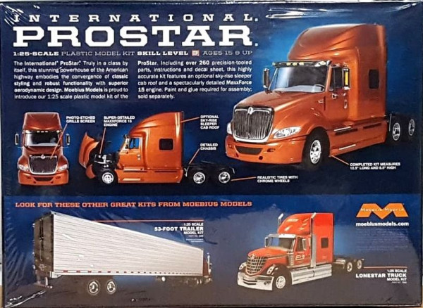 Moebius 1:25 Scale International ProStar Plastic Model Kit - 1301, Automotive