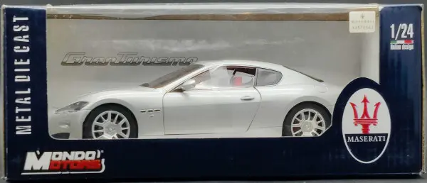 Mondo Motors Maserati Gran Turismo - Silver - 1/24 Scale