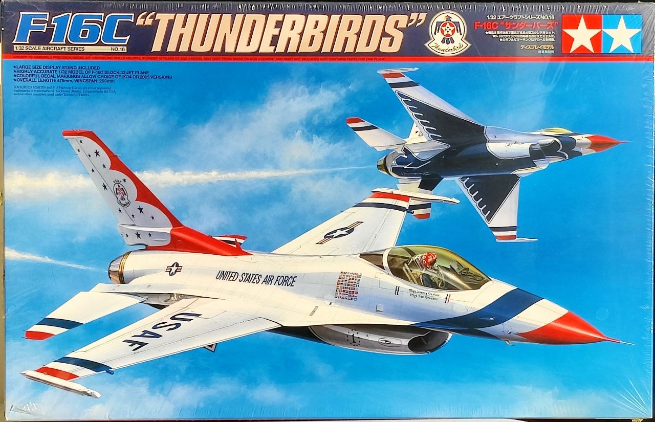 Tamiya USAF F16C Thunderbirds Aircraft 1 32 Scale Spotlight Hobbies