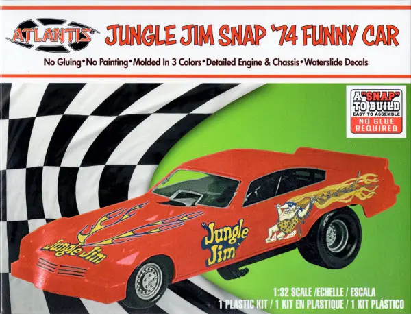Atlantis (Monogram) Jungle Jim 1974 Chevy Vega Funny Car - Snap