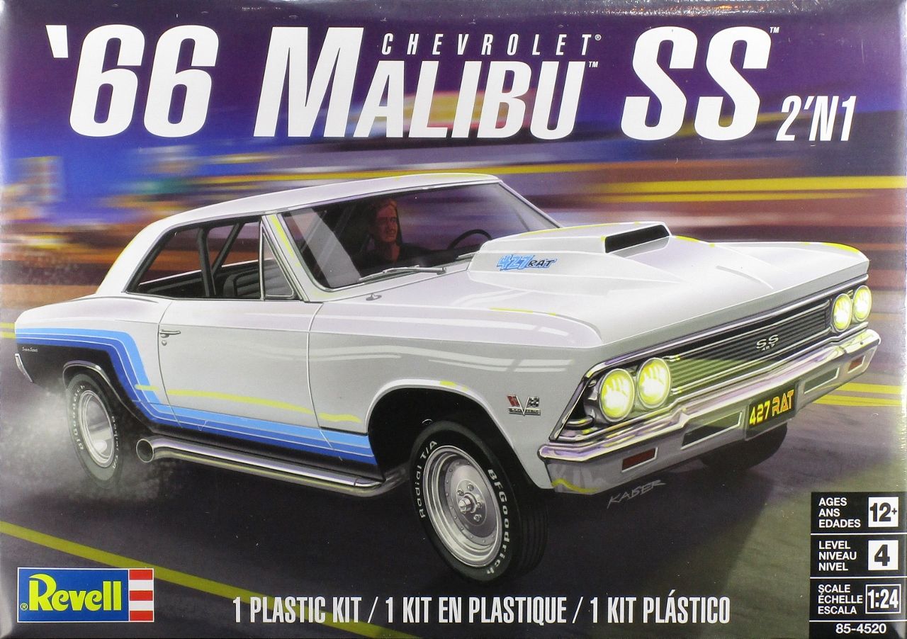 Revell 1966 Chevy Malibu SS Flip Nose Street Machine - Spotlight