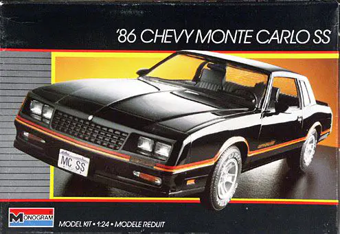 Monogram 1986 Chevy Monte Carlo SS Notchback - Spotlight Hobbies