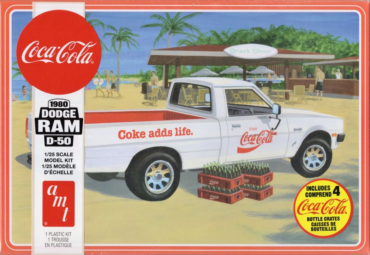 AMT Coca-Cola 1980 Dodge Ram D-50 Pickup Truck - Spotlight Hobbies