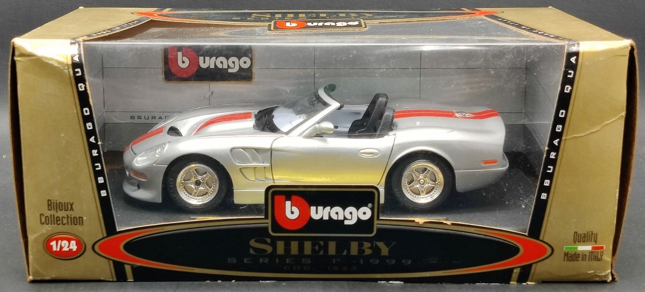 Miniature Shelby Series 1 1999 1/18 Burago - Noire, Occasion