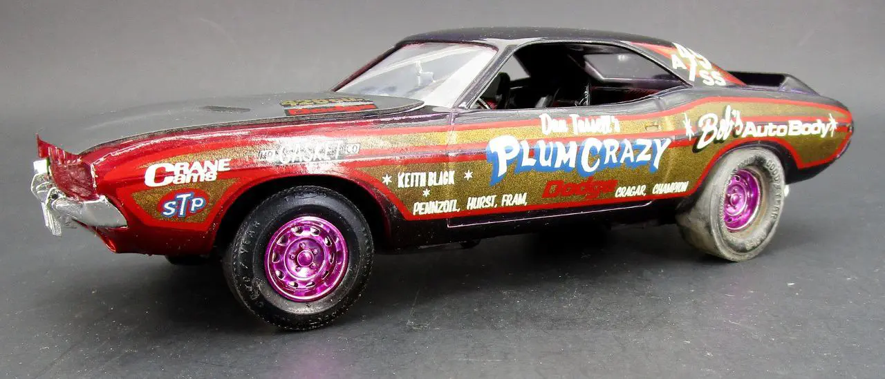 Original MPC 1970 Dodge Challenger Hardtop Built Kit - Spotlight