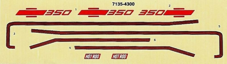 Revell 1977 Chevy Stepside Street Pickup Decals, 5.5 x 1.5 inches ...