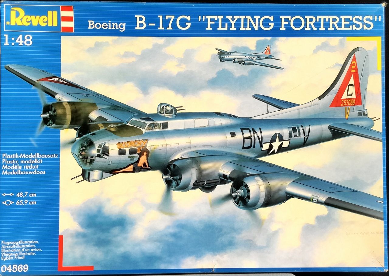 Revell B-17G FLYING FORTRESS 1/48 大型模型 Revell Of Germany Boeing B-17G 