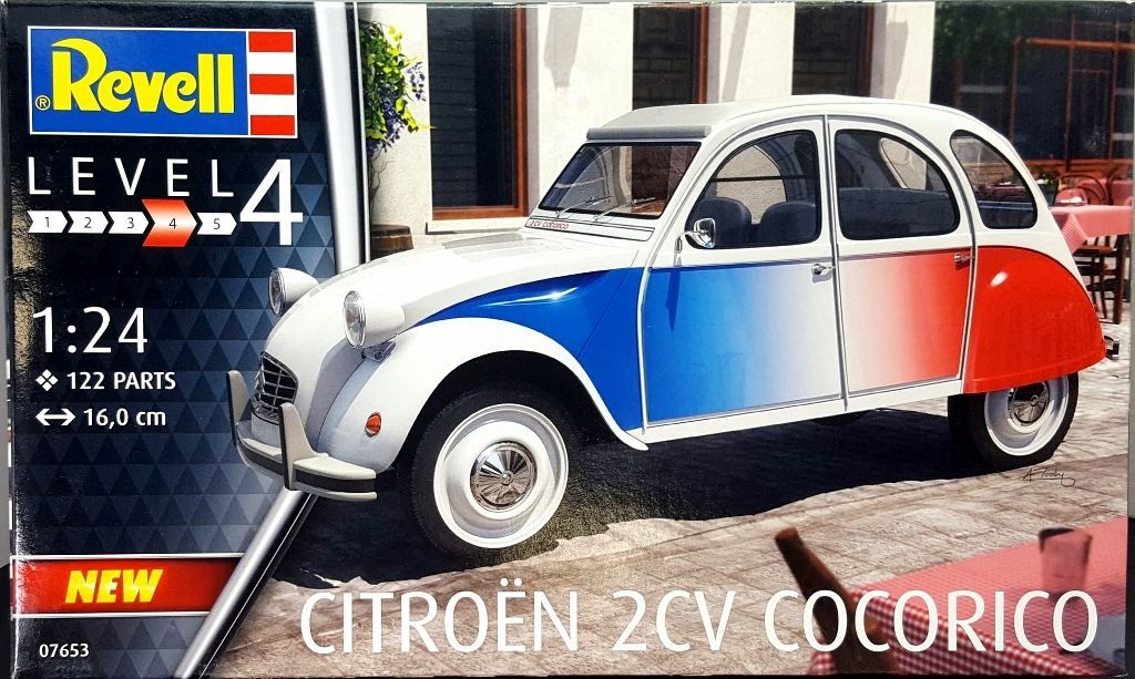 MAQUETTE PLASTIQUE CITROËN 2CV COCORICO 1:24