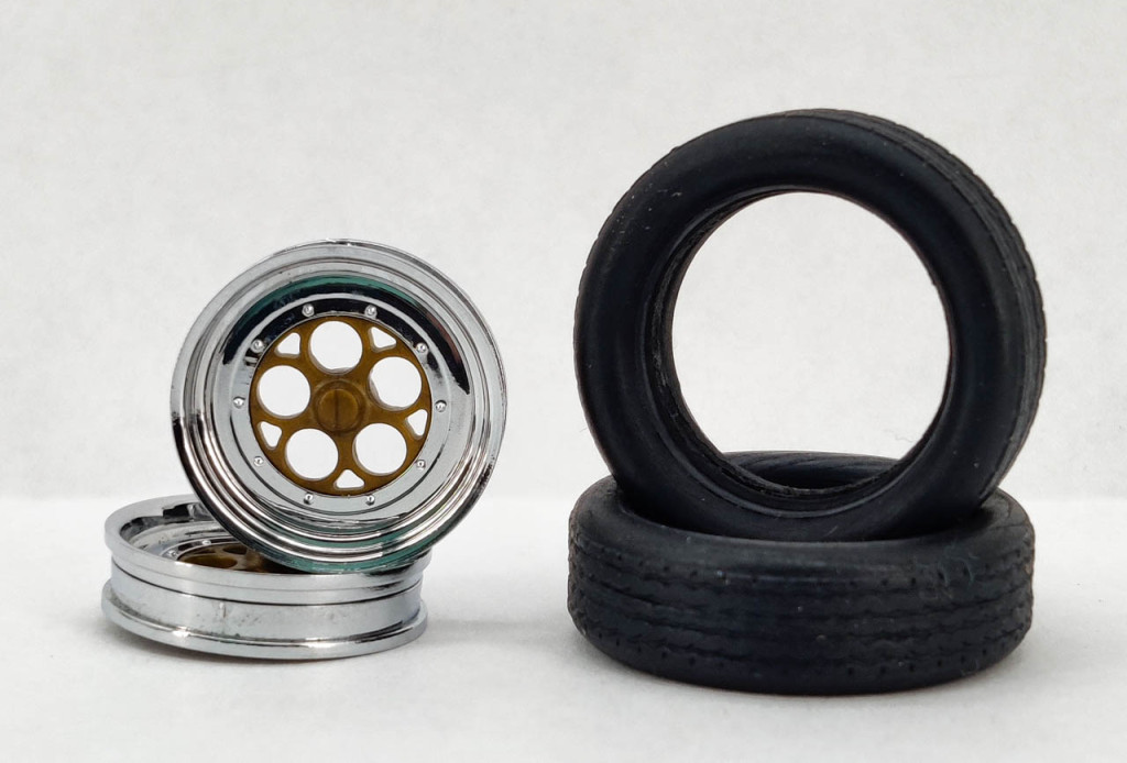 Pegasus 1/24 or 1/25 Scale Funny Car Front Wheels with Tires Set Spotlight Hobbies