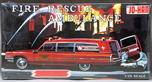 Jo-Han 1966 Cadillac Fire Rescue Ambulance - Spotlight Hobbies