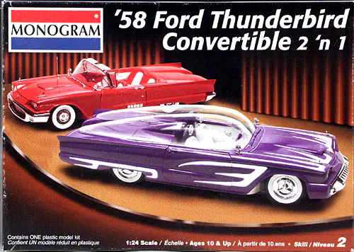 希少！激レア！当時物！Monogram '58 THUNDERBIRD 希少！激レア！当時物！Monogram '58 THUNDERBIRD Monogram 58