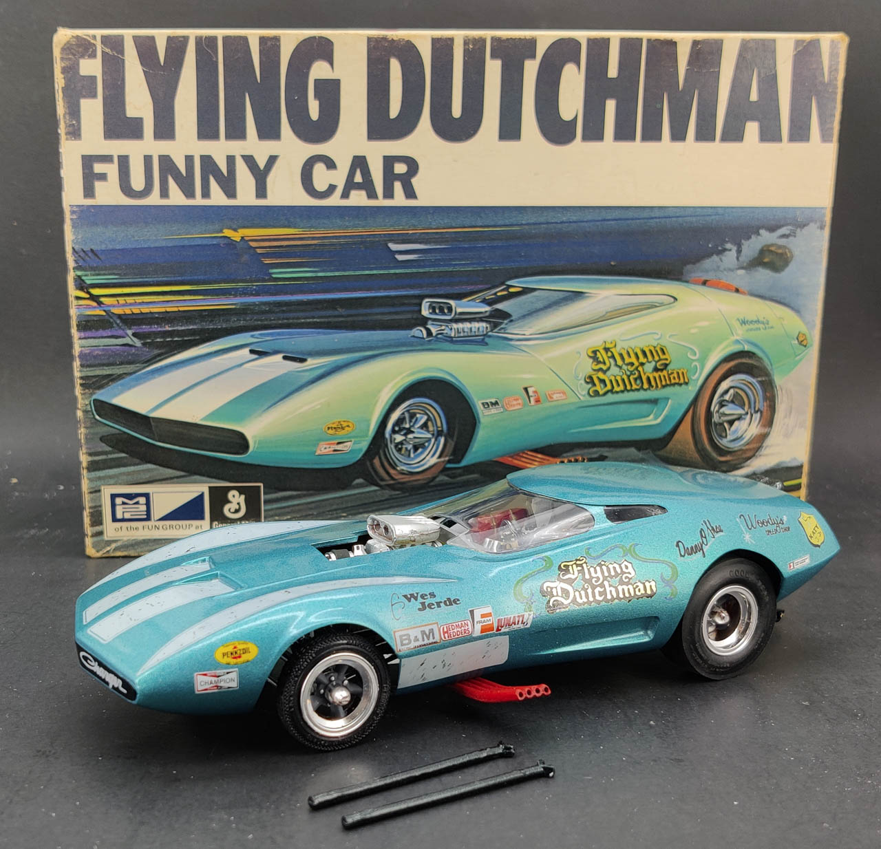 MPC Flying Dutchman Funny Car Built Kit with Box - Spotlight Hobbies