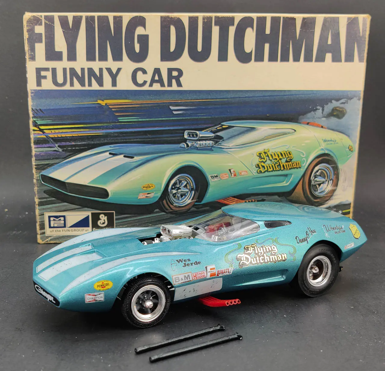 MPC Flying Dutchman Funny Car Built Kit with Box - Spotlight Hobbies
