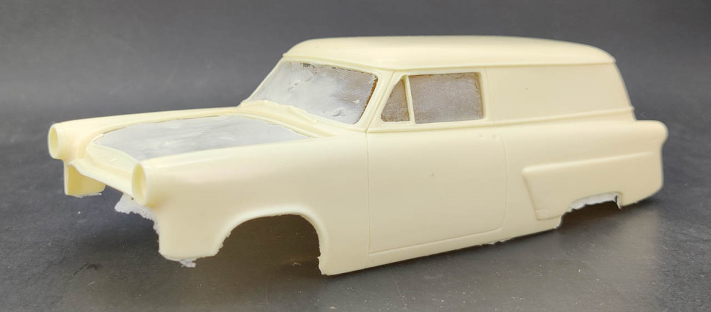 Jimmy Flintstone '51 Chevy Leadstone Custom Resin Body Kit – 1:25 Scale Hot Rod Model #96