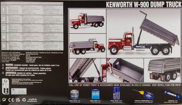 sæt lette via Revell Of Germany Kenworth W-900 Dump Truck - Spotlight Hobbies