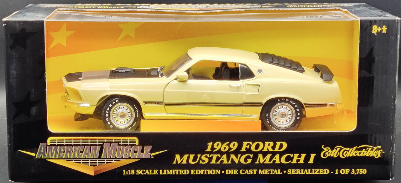 Ertl American Muscle 1/18 Scale 1969 Ford Mustang Mach I