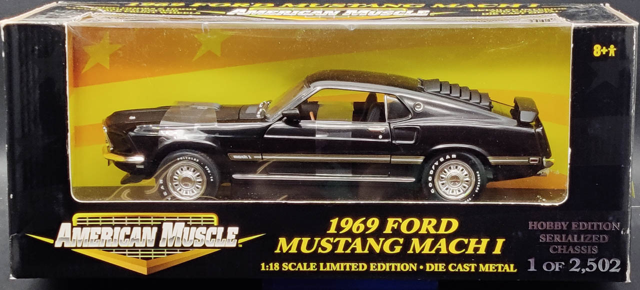 ミニカー American Muscle 1969 Mustang Mach 1 1/18 American Muscle 1:18 1969 Ford Mustang Mach 1, Metallic