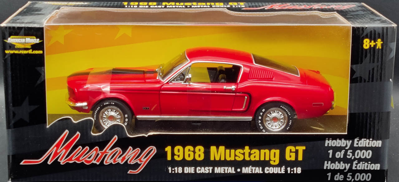 ERTL Collection – 1968 Ford Mustang Bullitt 1/18 – Ertl #36685 (occasion)