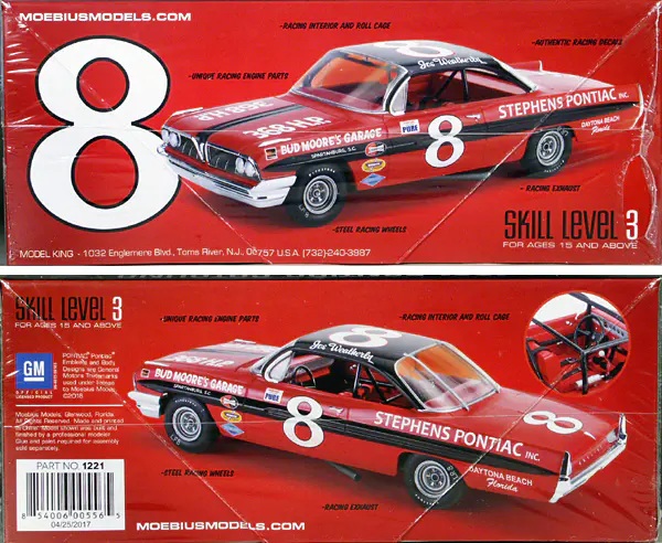 Moebius Joe Weatherly #8 1961 Pontiac Catalina Hardtop - Spotlight