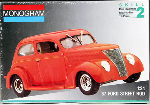 Monogram 1937 Ford Slantback 2 Door Sedan Street Rod - Spotlight 