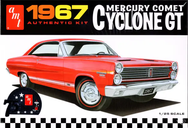 自動車 amt '67 COMET Cyclone-GT Customizing Kit AMT 1967 Mercury Cyclone GT 1:25 Scale Model Kit | Auto