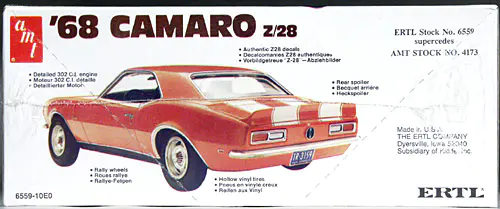 AMT 1968 Chevy Camaro Z-28 (stock) - Spotlight Hobbies