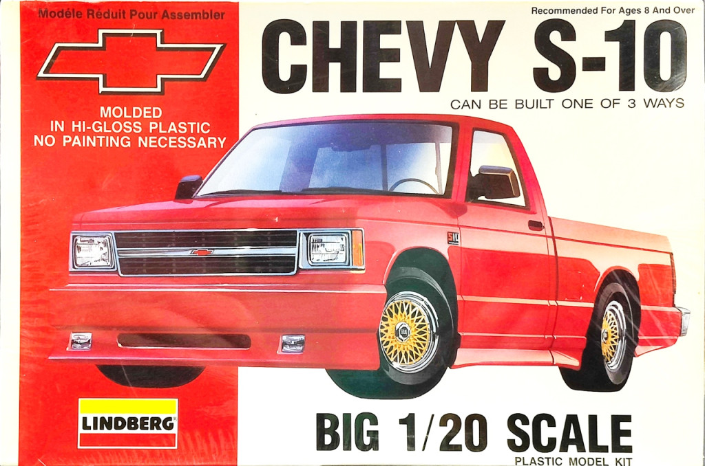 Lindberg 1991 Chevy S-10 Pickup Truck - 1/20 Scale - Spotlight Hobbies