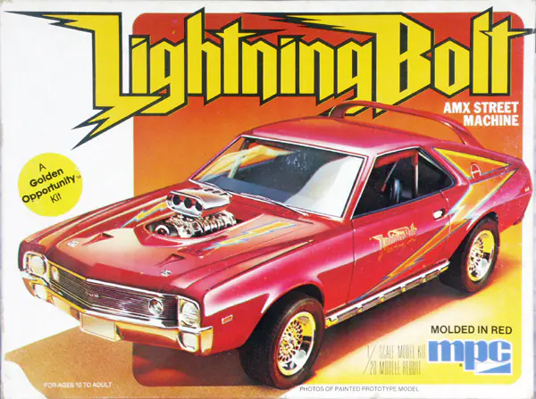MPC 1970 AMC “Lightning Bolt” AMX Street Machine - 1/20 Scale