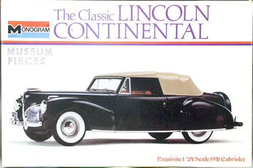 Monogram 1941 Lincoln Continental Convertible - Spotlight Hobbies