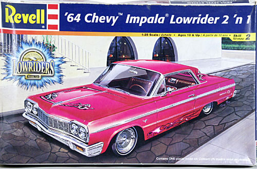Revell 1964 Chevy Impala Hardtop 2 'n 1 - Stock or Lowrider Revell 1964 Chevy Impala Hardtop 2 'n 1 - Stock or Lowrider