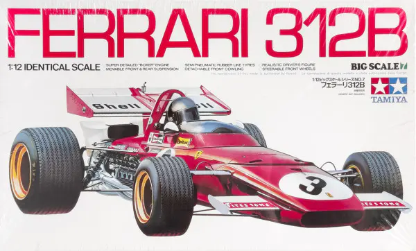Tamiya Ferrari 312B 1/12スケール Tamiya Ferrari 312B F1 Formula 1 Racer - 1/12 Scale - Spotlight