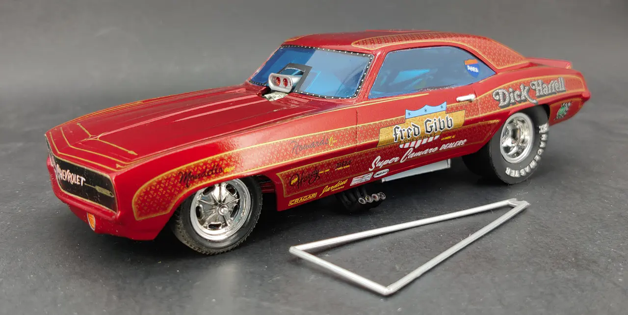 MPC Fred Gibb/Dick Harrell 1969 Chevy Camaro Funny Car Built Kit